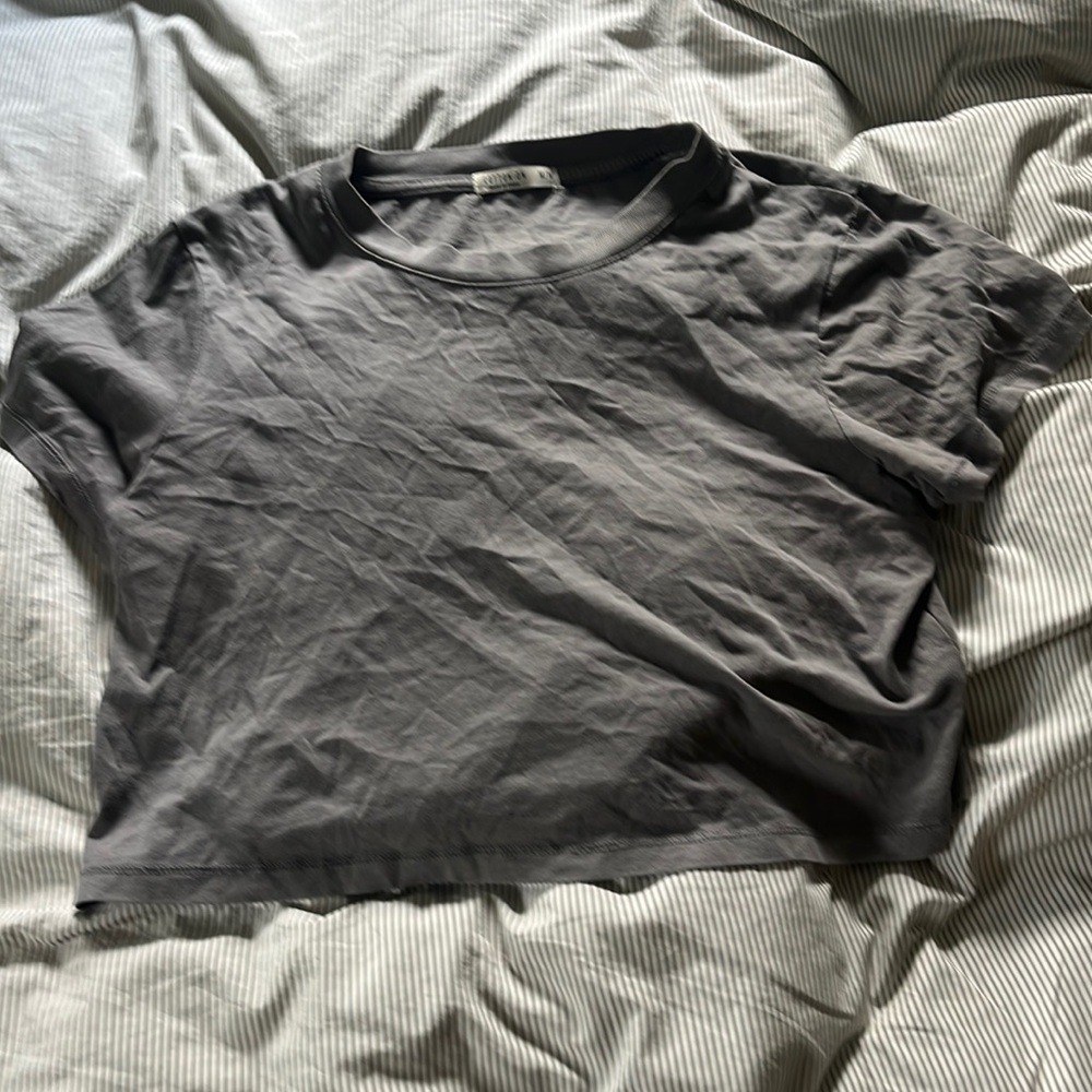 Cotton on grey crop top